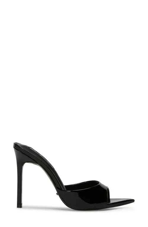 Tony Bianco Malibu Pointed Toe Slide Sandal in Black Patent at Nordstrom, Size 9 | Nordstrom