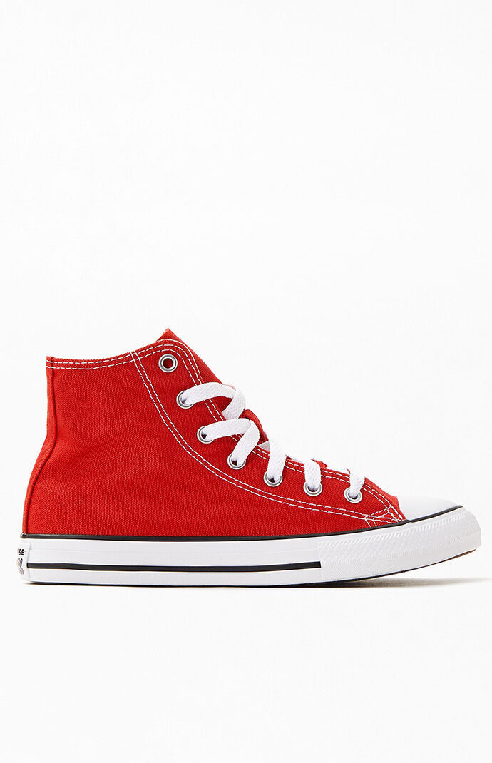 Converse Kids Red Chuck Taylor All Star High Top Shoes - Size 10.5 | PacSun