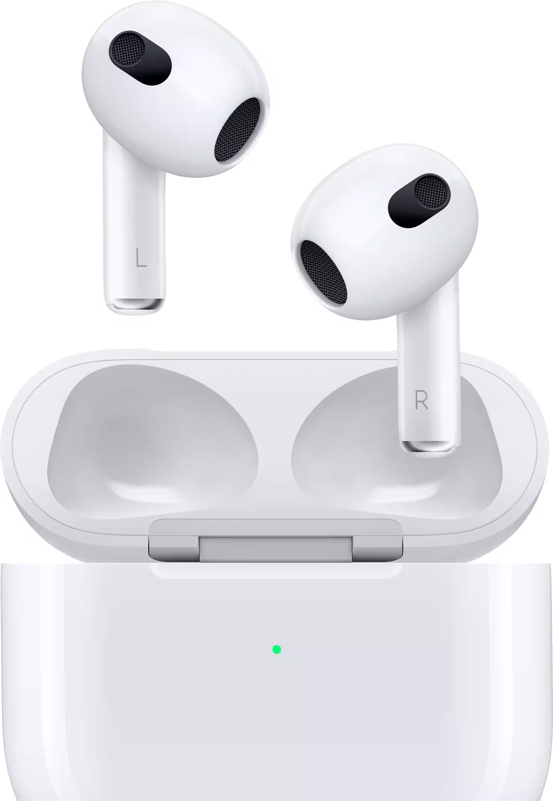 Apple Geek Squad Certified Refurbished AirPods (3rd generation) with Lightning Charging Case Whit... | Best Buy U.S.