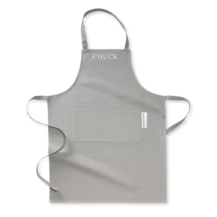 Williams Sonoma Classic Solid Personalized Adult & Kid Aprons | Williams-Sonoma