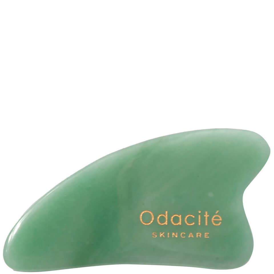 Odacité Crystal Contour Gua Sha - Green Aventurine | Cult Beauty