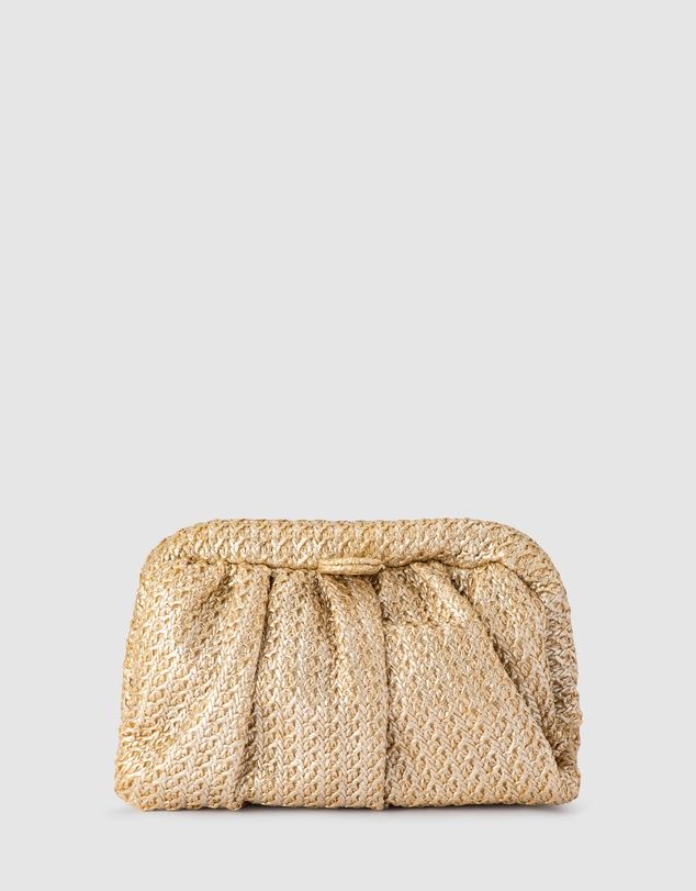 Stevie Pleated Woven Clutch | THE ICONIC (AU & NZ)