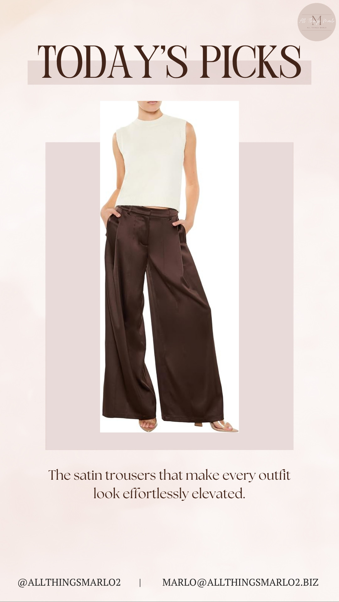 The satin trousers that make every outfit look effortlessly elevated. 

 #LTKSeasonal #LTKWorkwear #LTKTravel