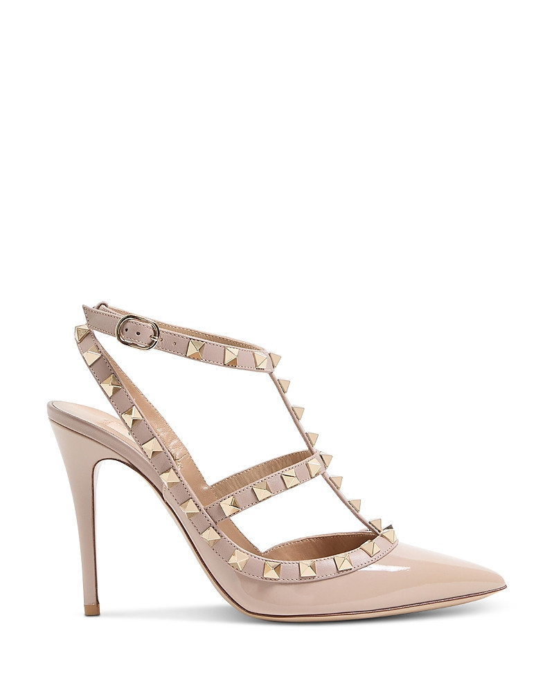 Valentino Garavani Women's Rockstud Cage Leather Pumps with Studs | Bloomingdale's (US)