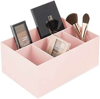 mDesign Plastic Makeup Organizer Caddy Bin with 5 Sections for Bathroom Vanity Countertops or Cab... | Amazon (US)