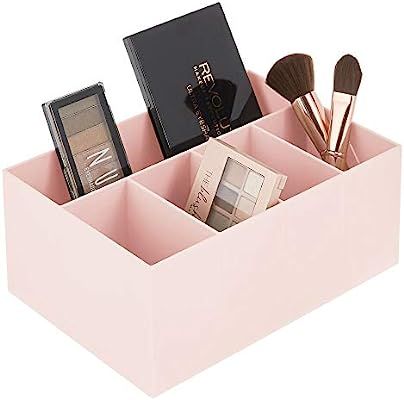 mDesign Plastic Makeup Organizer Caddy Bin with 5 Sections for Bathroom Vanity Countertops or Cab... | Amazon (US)