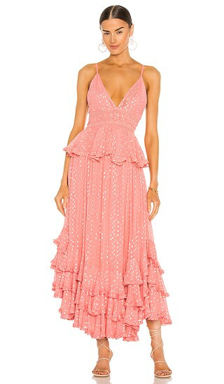 Aria Maxi Dress in Peach | Revolve Clothing (Global)