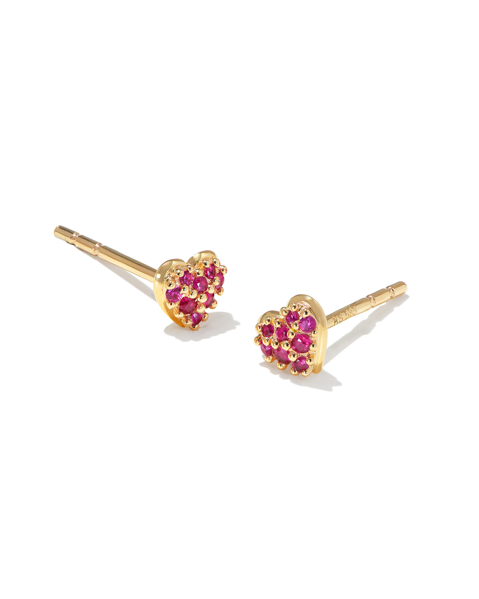 Madeline 14k Yellow Gold Stud Earrings in Ruby | Kendra Scott