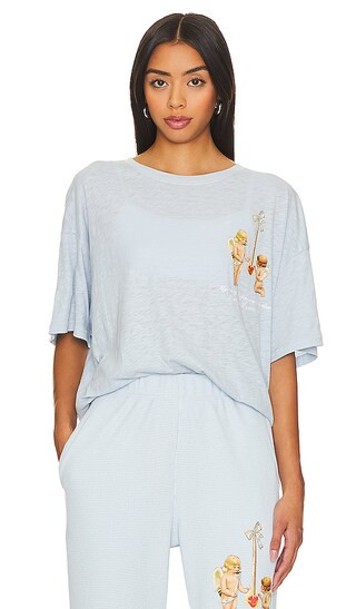 Kindling Boyfriend Tee in Baby Blue | Revolve Clothing (Global)