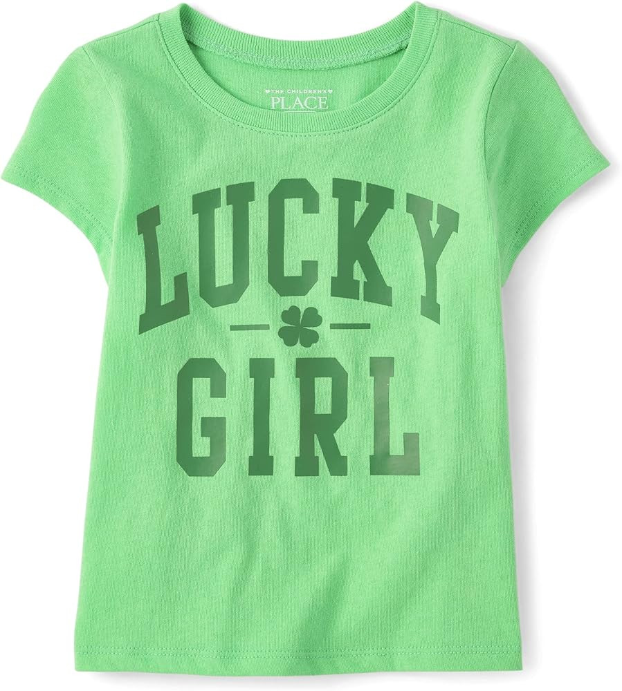 The Children's Place Matching Family Lucky Girl Graphic Tee | Amazon (US)