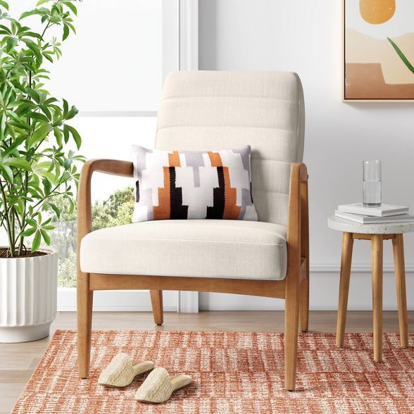 Northway Channel Tufted Wood Armchair - Project 62™ | Target