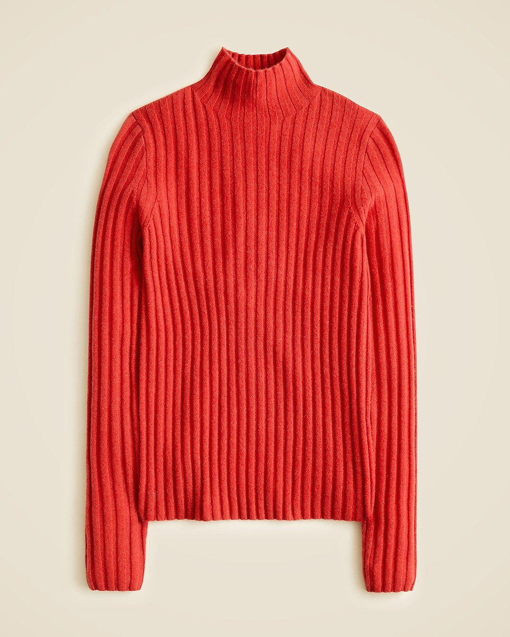 Wide-rib cashmere turtleneck sweater | J. Crew US
