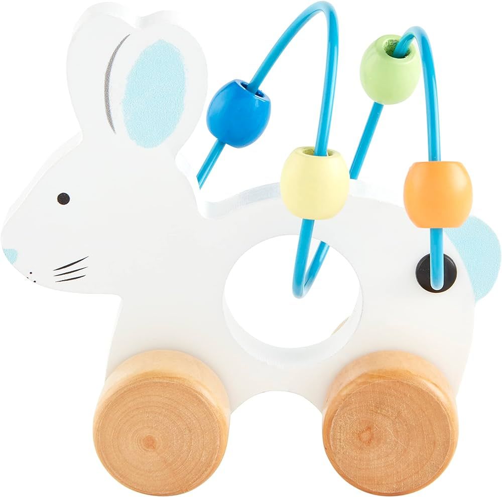 Mud Pie Bunny Abacus Toy, Blue, 5" x 5" | Amazon (US)