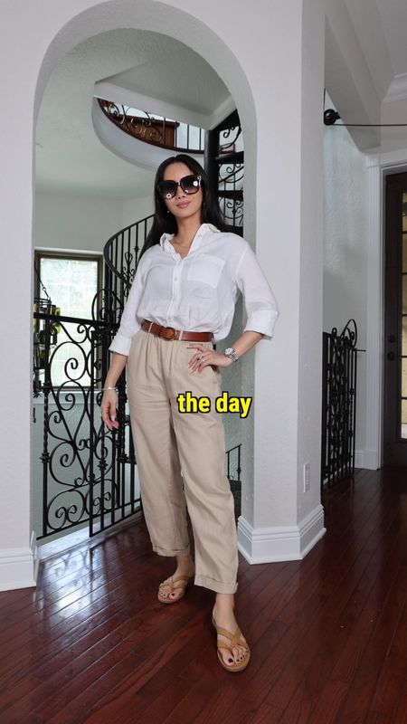 My outfit of the day is all linen! I am dressed in linen today to keep cool. This linen outfit is perfect for hot weather  

#LTKstyletip #LTKsalealert #LTKfit