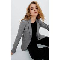 Stradivarius Knit Blazer Grey Melange S | Stradivarius (UK)