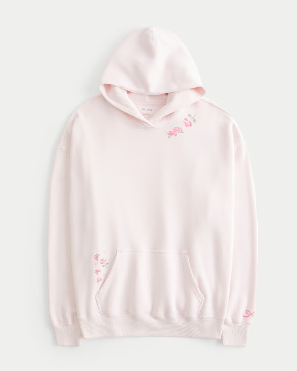 Oversized Floral Graphic Hoodie | Hollister (US)