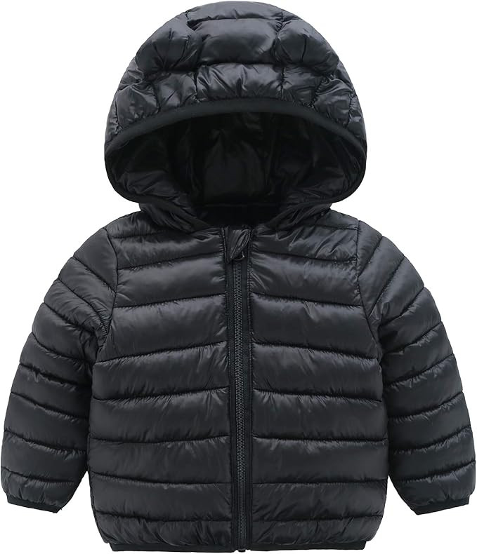 Amazon.com: CECORC Winter Coats for Kids with Hoods (Padded) Light Puffer Jacket for Outdoor Warm... | Amazon (US)
