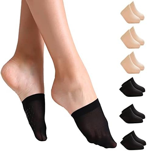 Yilanmy Toe Socks for Women 6 Pairs, Half Socks for Heels No Show Liner Toe Topper Cover Mule Soc... | Amazon (US)