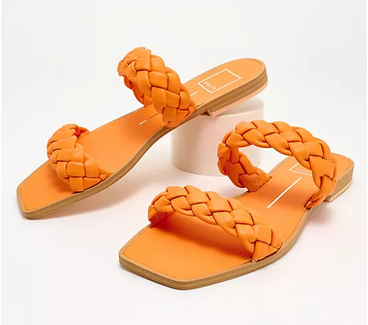 Dolce Vita Double Braided Strap Sandals - Indy - QVC.com | QVC