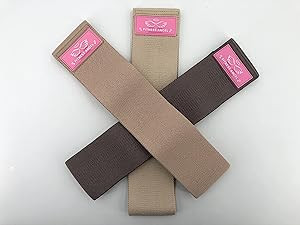 Exercise Resistance Bands, Workout for Booty, Three Level Resistance, Three Pack, Tan, Nude, Brow... | Amazon (US)