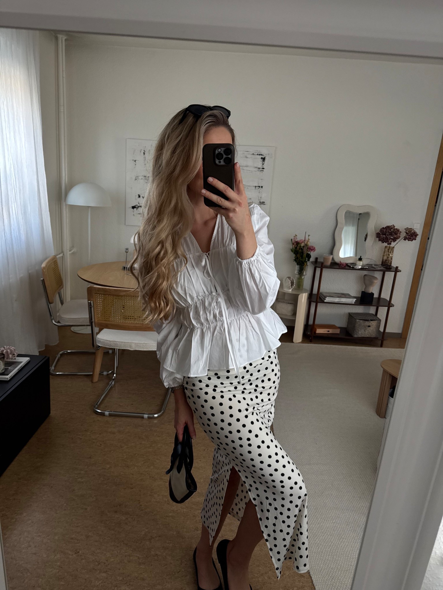 Polka dots for spring 🤍