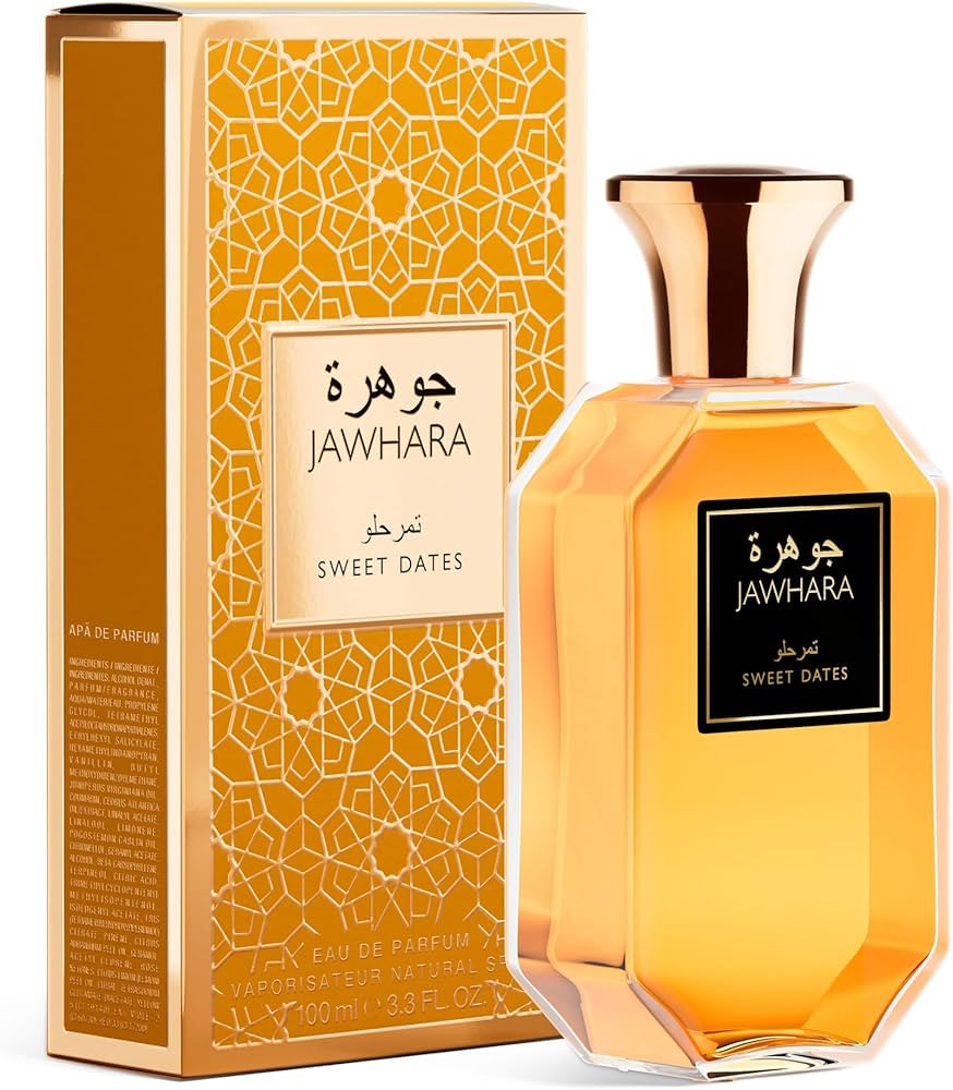 Jawhara Sweet Dates | Ambery Fruity Eau de Parfum 3.3 fl oz | Notes of Raspberry, Medjool Dates, ... | Amazon (US)
