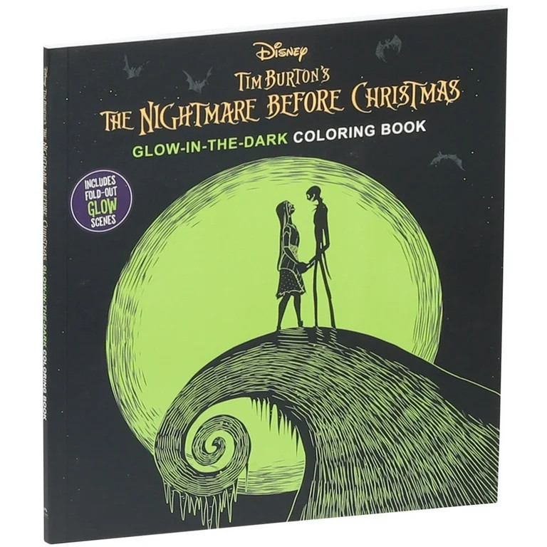 Disney Tim Burton's the Nightmare Before Christmas Glow-In-the-Dark Coloring Book (Paperback) - W... | Walmart (US)