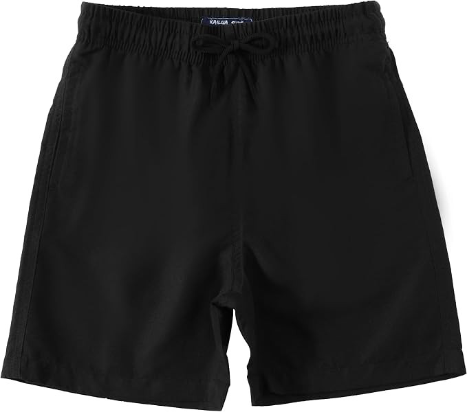 Boys Swim Trunks, High-Visibility Safety Colors and American Flag, Quick Dry Kids Shorts, Sizes 2... | Amazon (US)