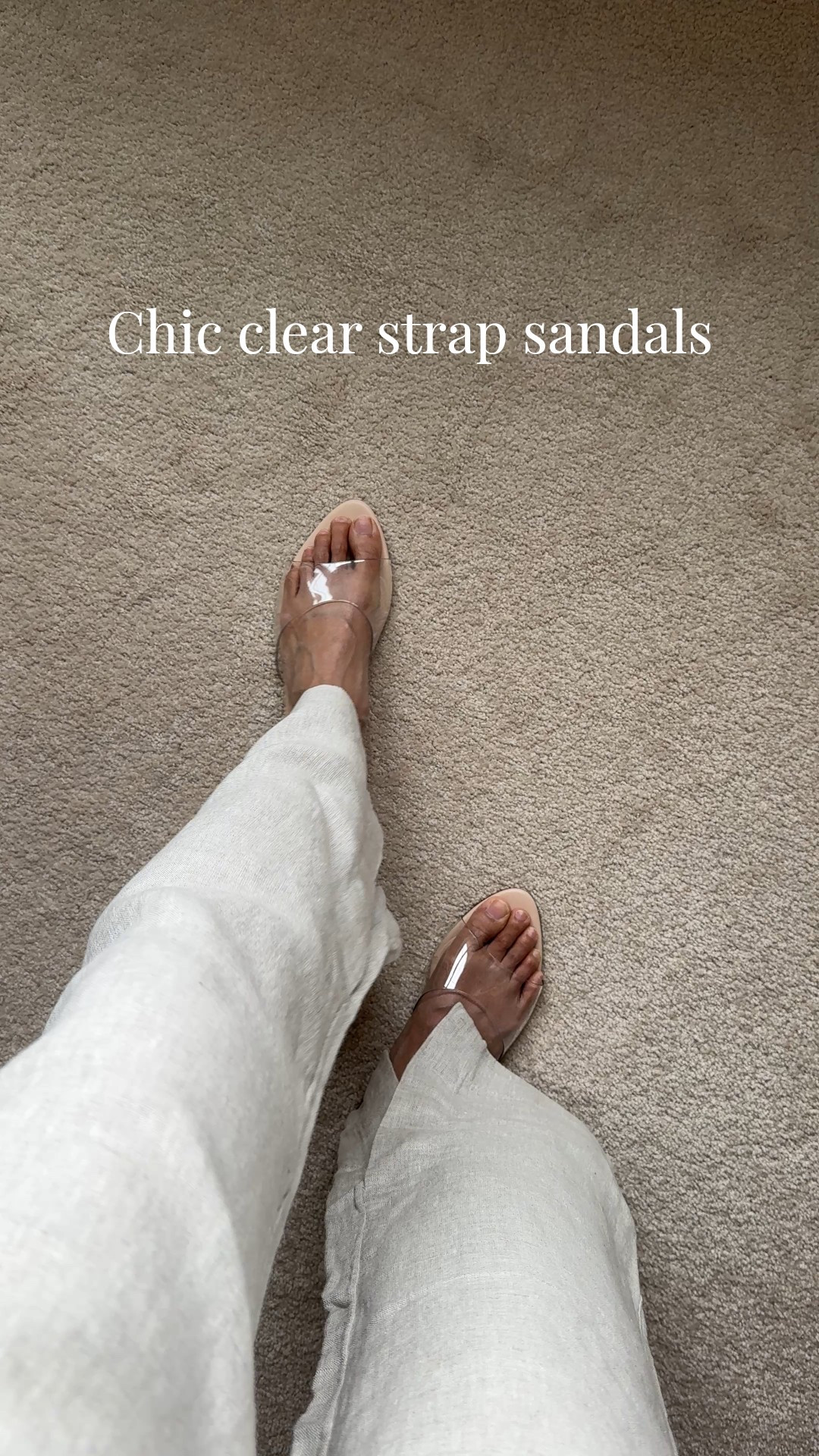 Spring break. Vacation. Resort wear. 
Clear strap sandals look chic and are comfortable with a padded footbed. True to size. Also comes in other colors and a heeled version. 


#LTKOver40 #LTKTravel