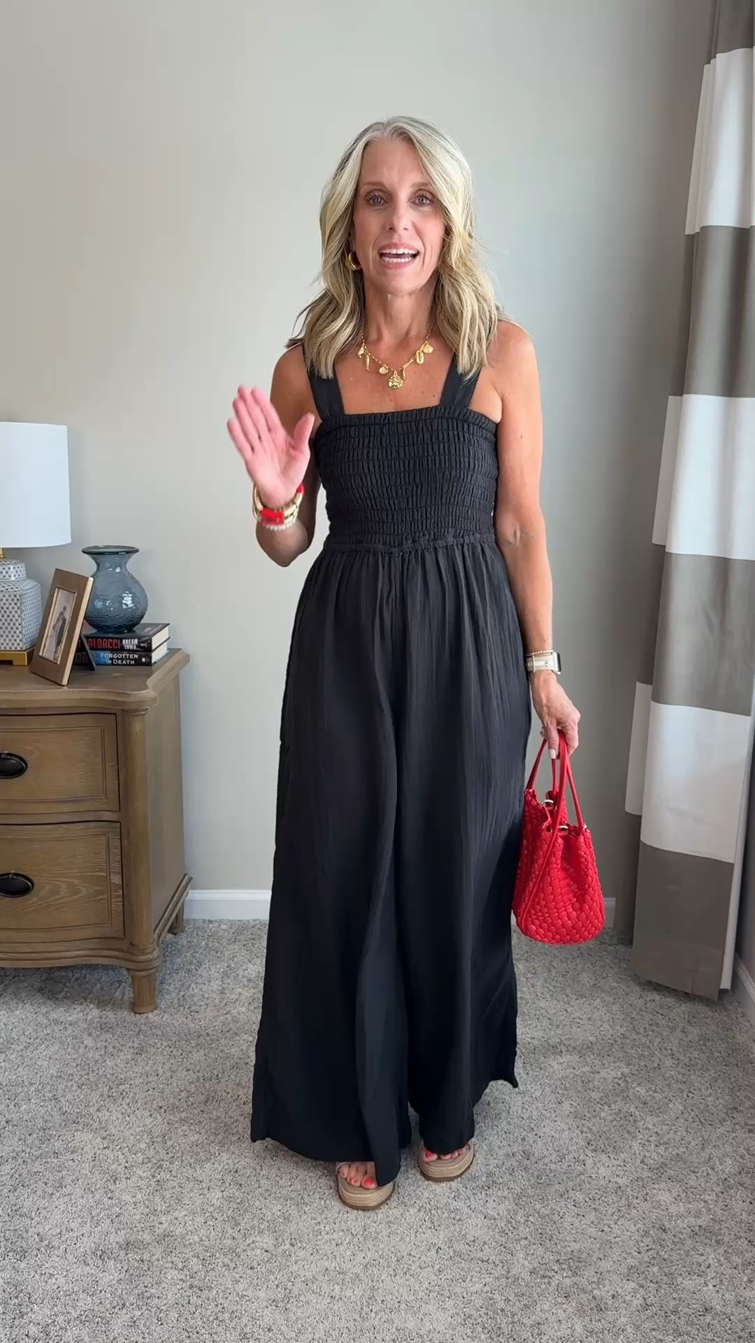 Wearing XS jumpsuit. Add a blazer for work, or a denim jacket for travel, school. @Quince

#LTKgrwm #LTKootd #LTKOver40