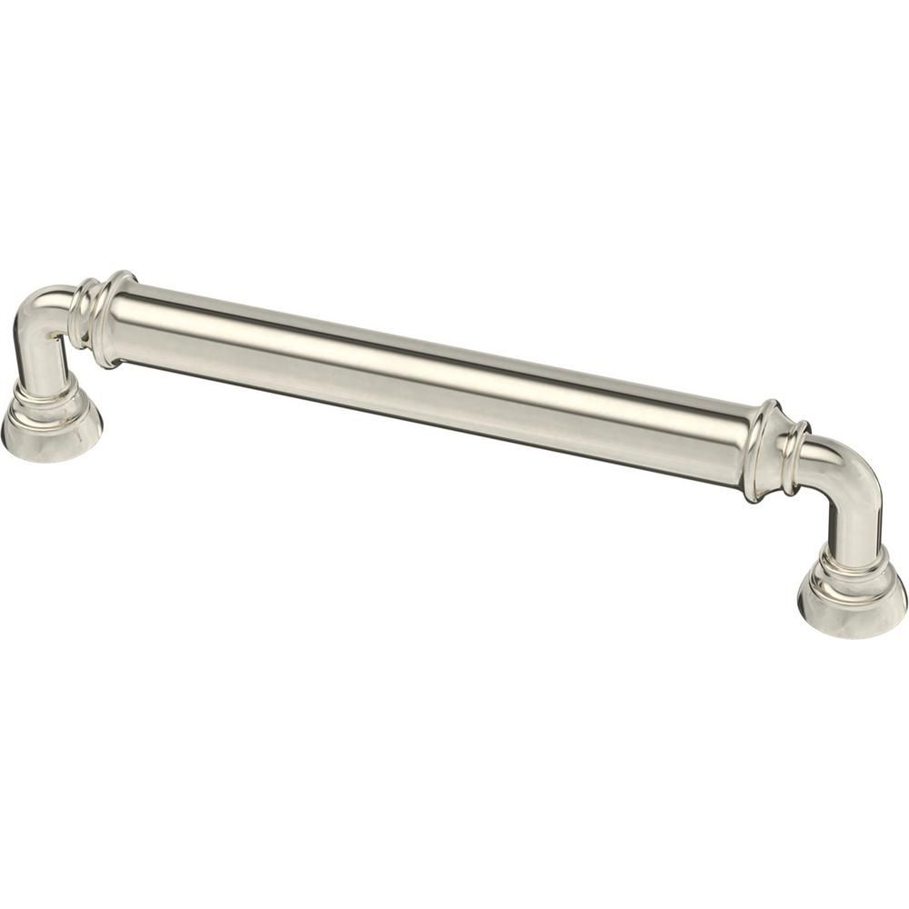 Bar 5-1/16 in. (128 mm) Polished Nickel Drawer Pull | The Home Depot