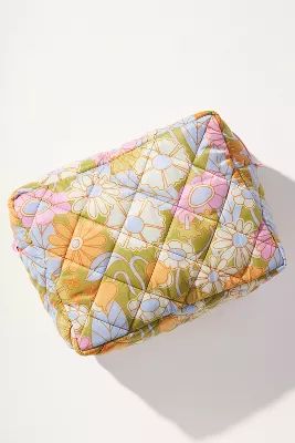 Talking Out Of Turn Large Puffy Busy Bee Makeup Bag | Anthropologie (US)
