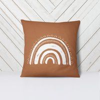 Boho Rainbow Pillow - Mudbath Color | Etsy (US)