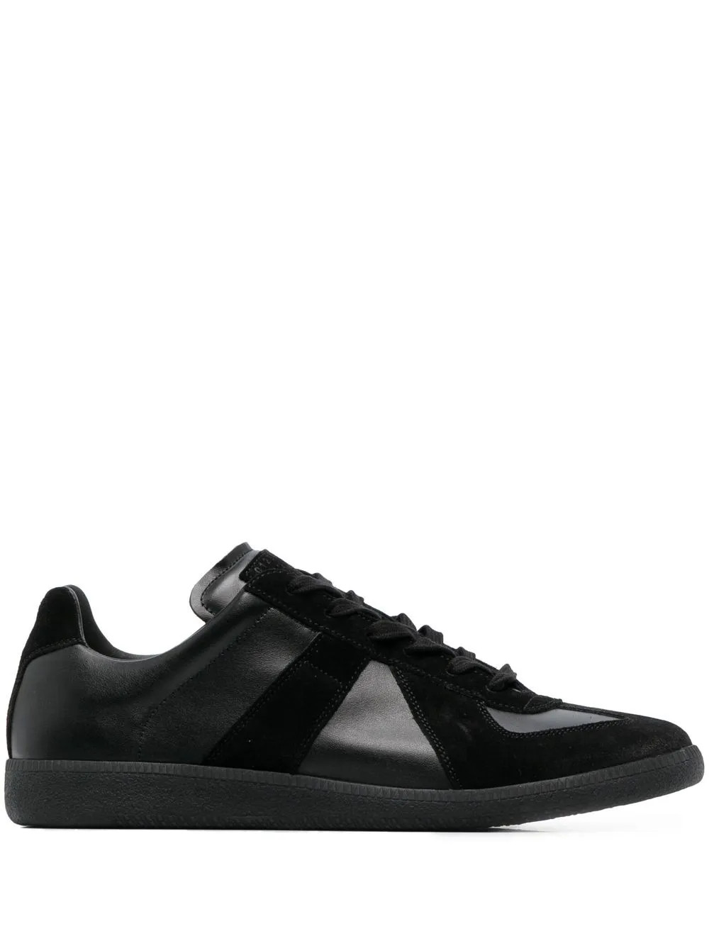Maison Margiela Replica low-top leather sneakers - Black | Farfetch Global