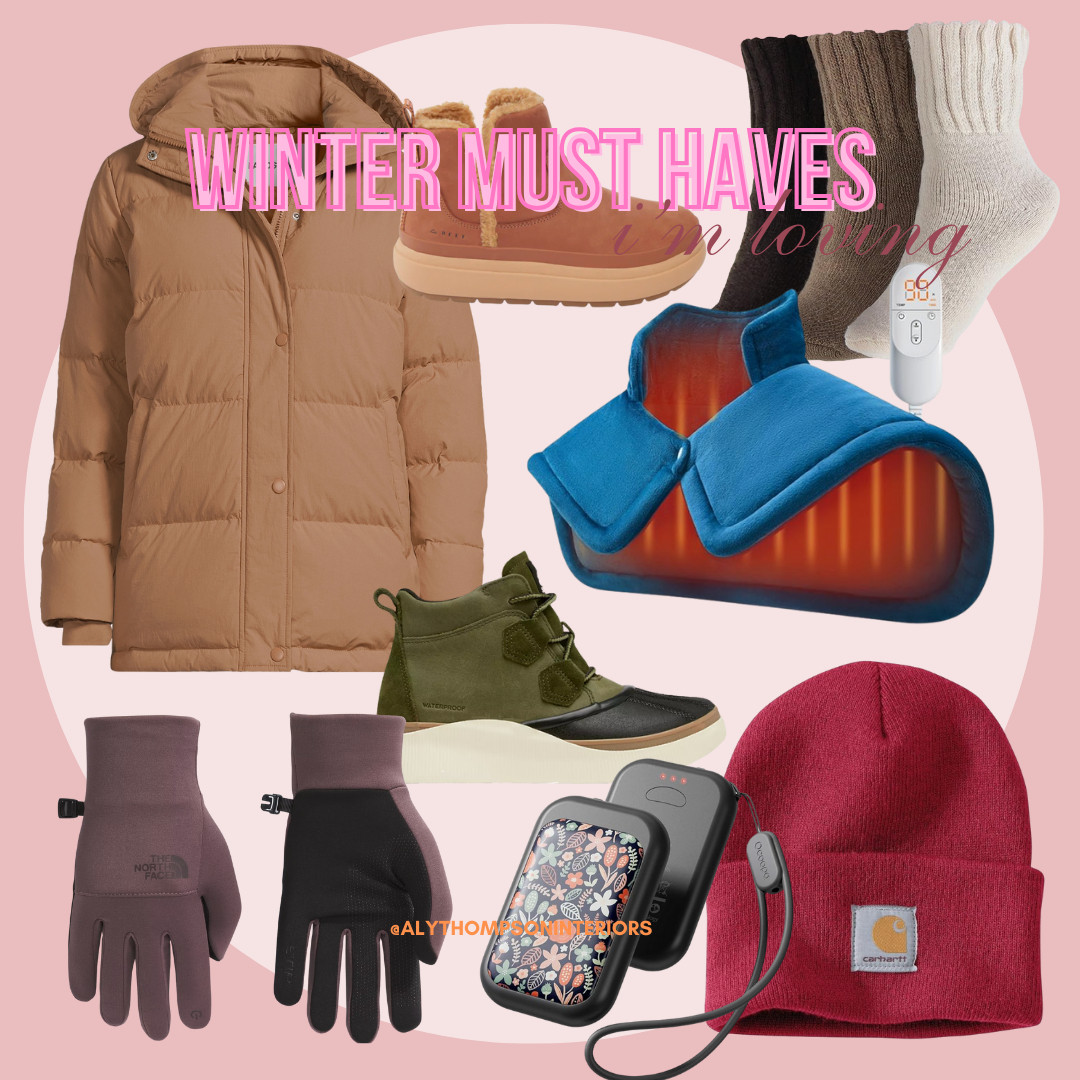 Winter Coat | Snow Boots | Winter Gloves | Carhartt Hat | Rechargeable Hand Warmers | Boot Socks | Neck Warmer | Winter Must Haves 

 #LTKSeasonal #LTKHome #LTKFindsUnder50