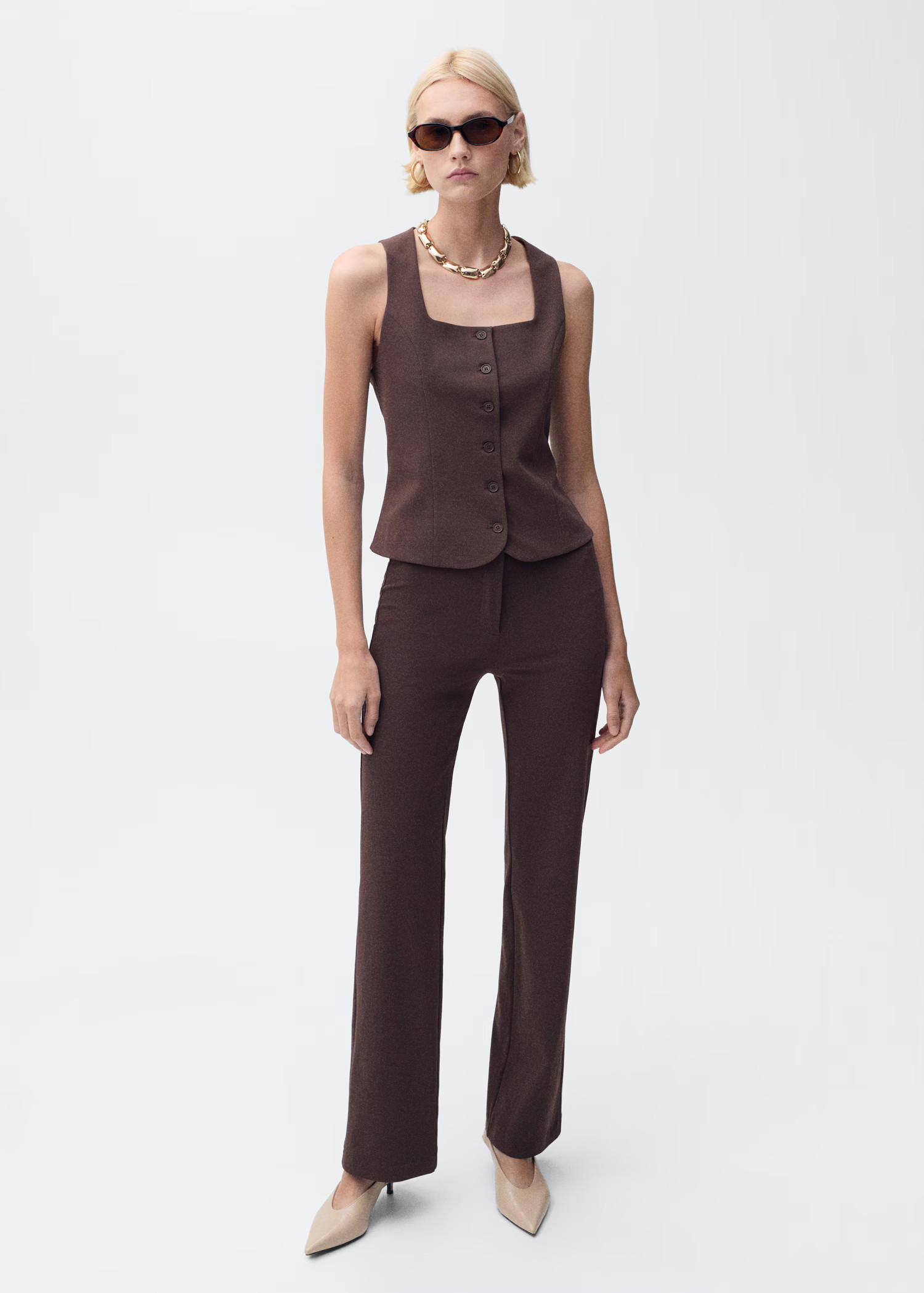 Straight suit trousers - Women | MANGO United Kingdom | MANGO (UK)