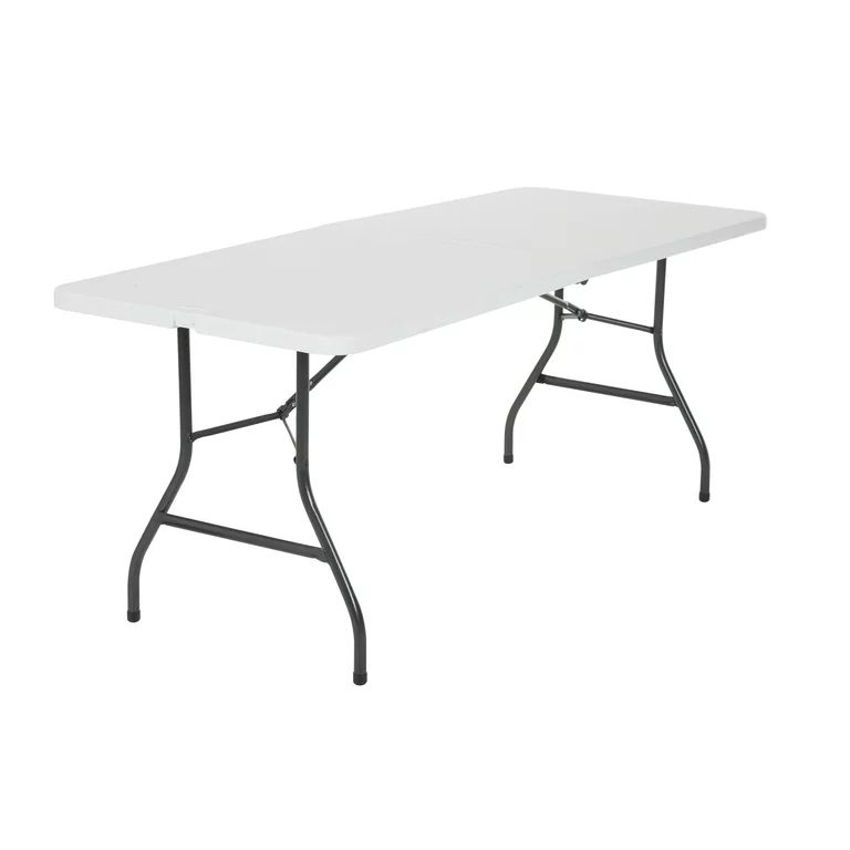 Cosco 6 Foot Centerfold Folding Table, White | Walmart (US)
