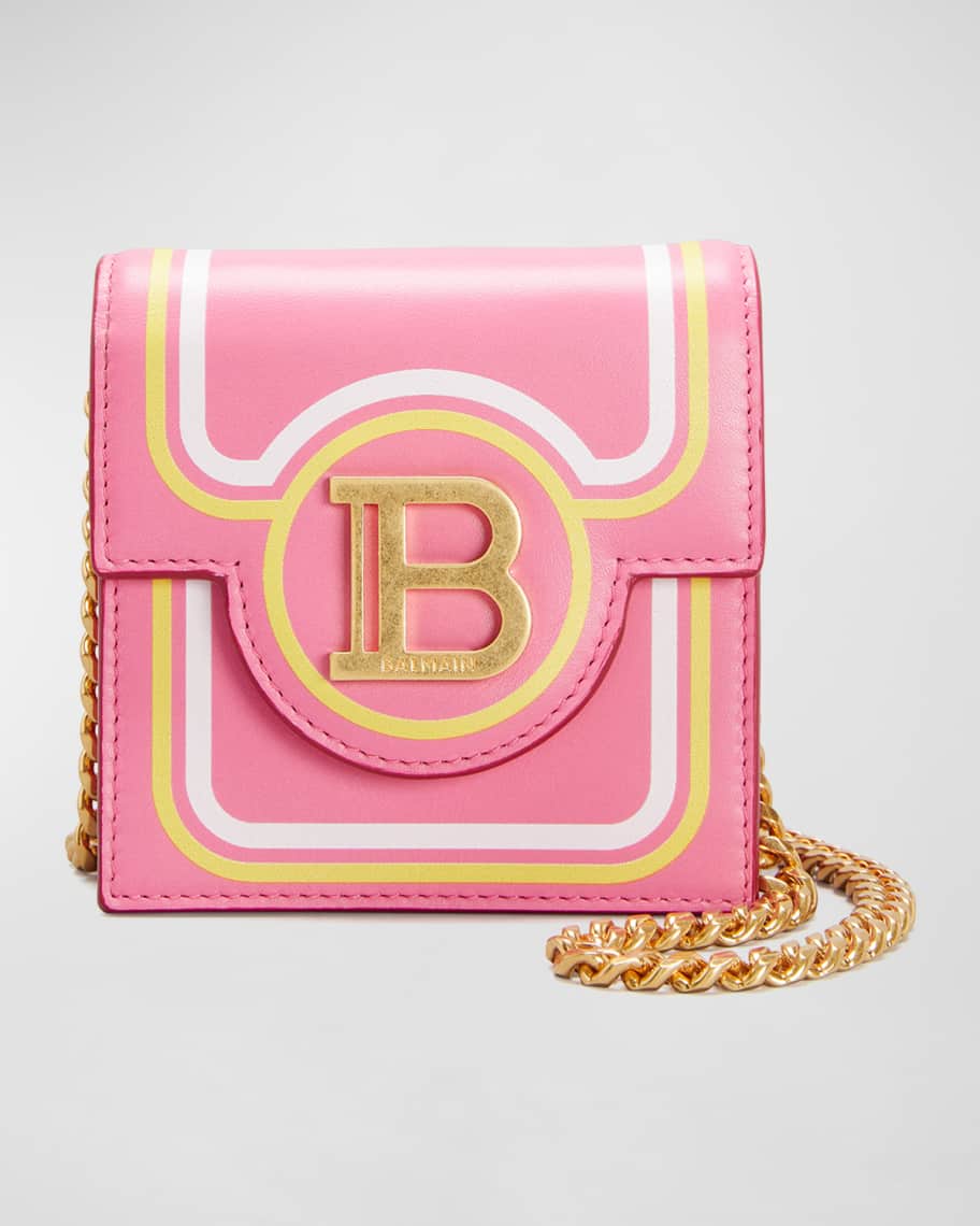 Balmain x Barbie Leather Card Holder w/ Chain Strap | Neiman Marcus