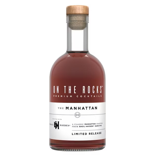 On The Rocks The Manhattan Whiskey Cocktail - 375ml Bottle | Target