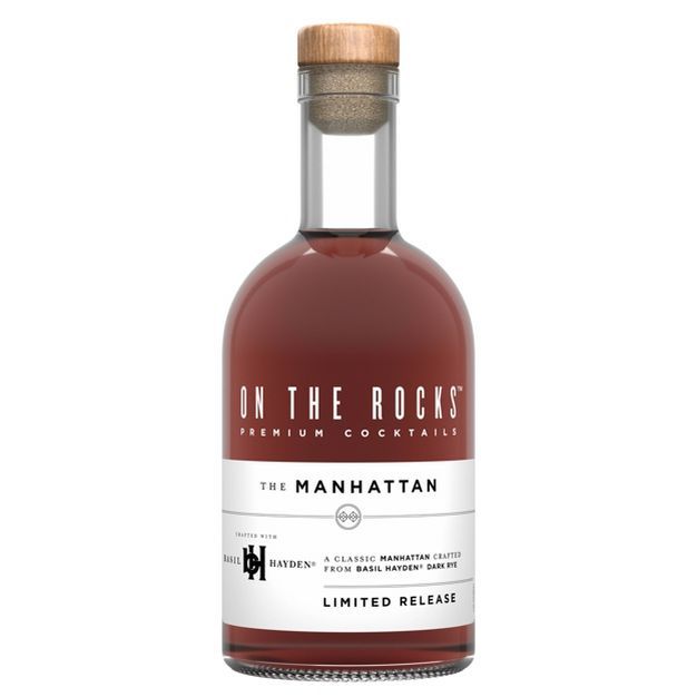 On The Rocks The Manhattan Whiskey Cocktail - 375ml Bottle | Target