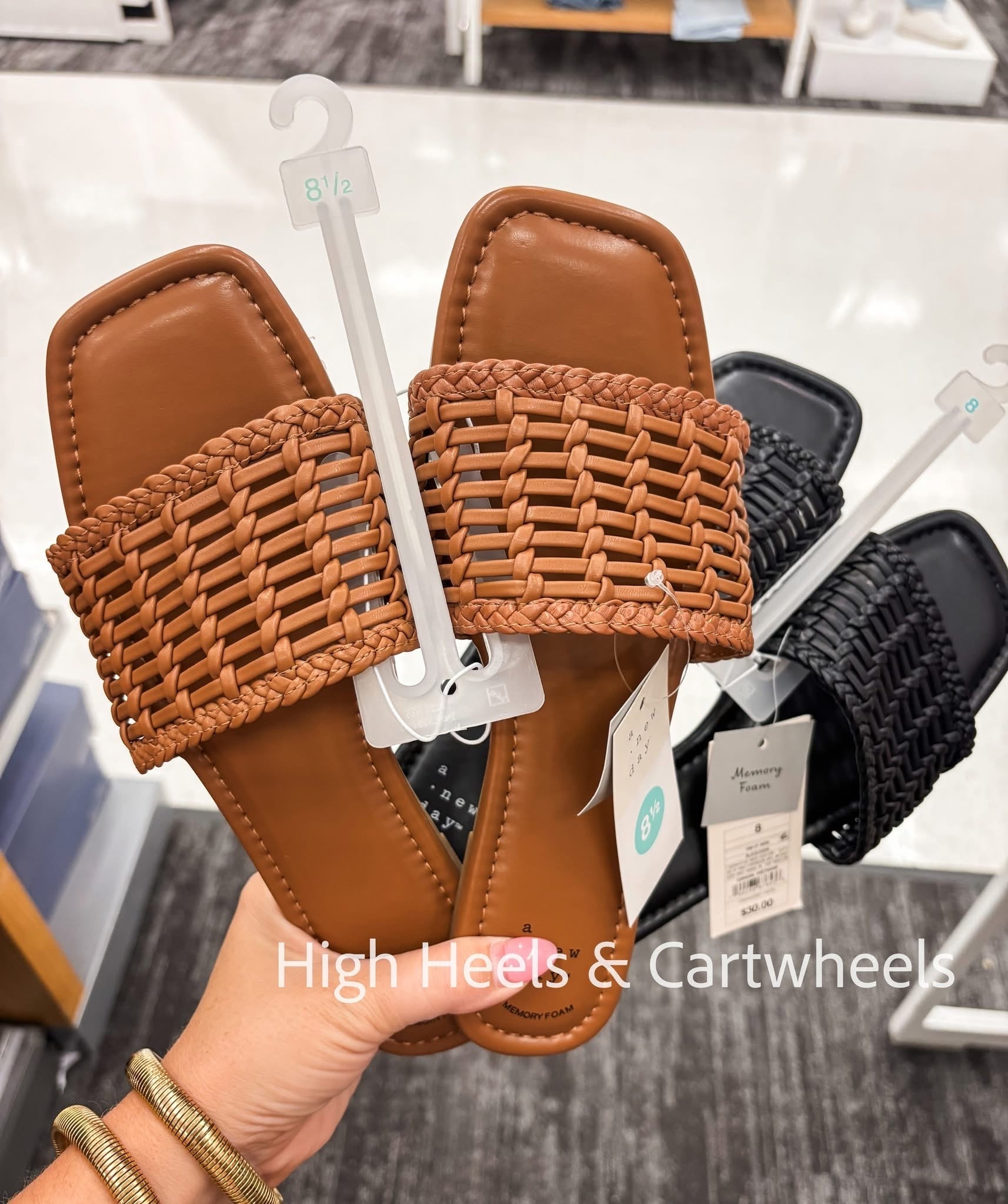 These sandals are made with memory foam to keep you comfy and stylish!
