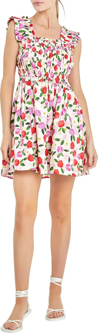 English Factory Floral Print Minidress | Nordstrom | Nordstrom