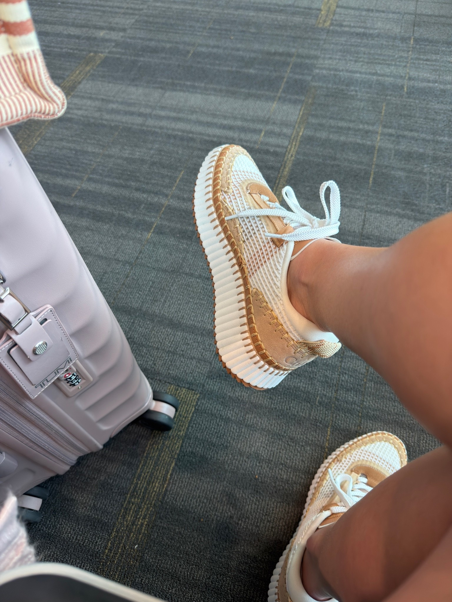 Cutest and most comfortable travel sneaker! They are Chloe but I also linked a super cute dupe.