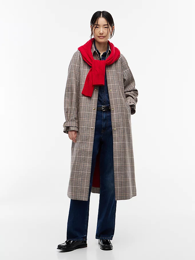 Check Belted Mac Coat | Tommy Hilfiger UK