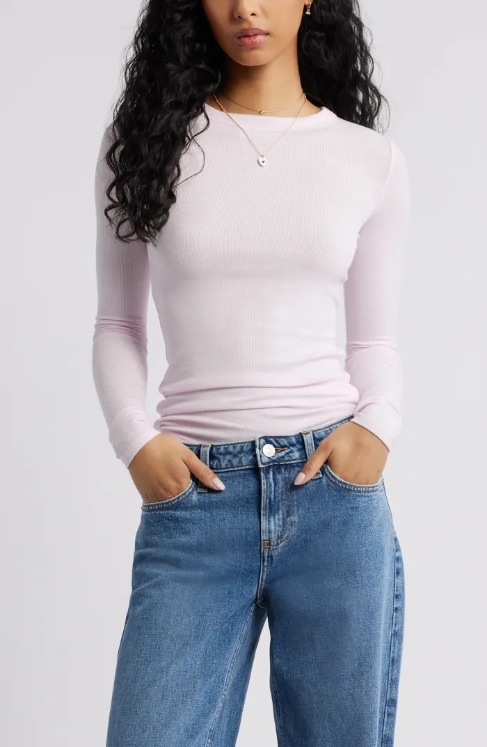 Ribbed Long Sleeve T-Shirt | Nordstrom