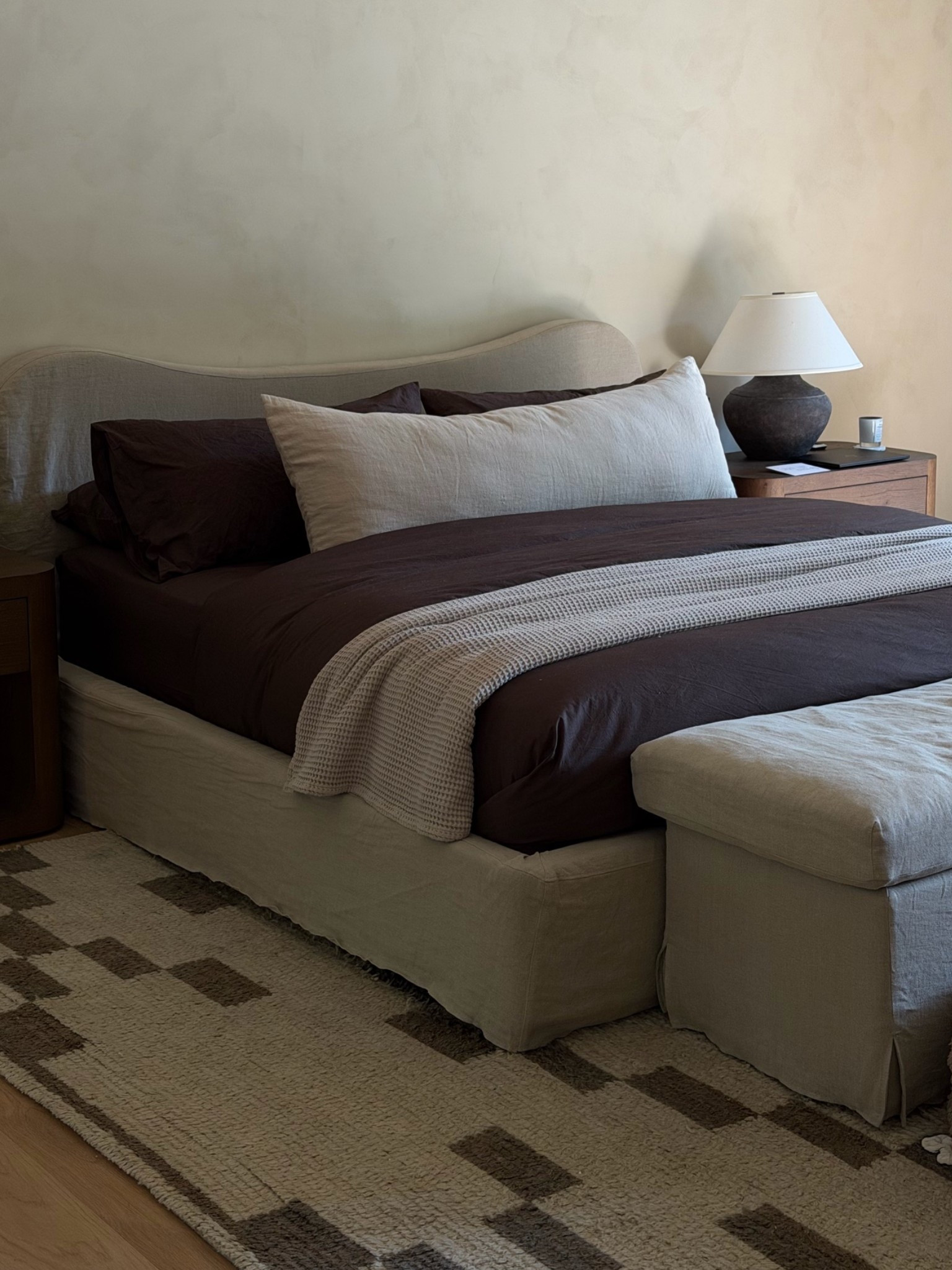 new @Brooklinen bitter chocolate bedding 🍫☁️🧸 #brooklinenpartner