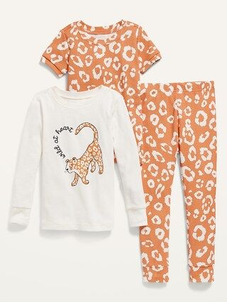 Unisex 3-Piece Pajama Set for Toddler &#x26; Baby | Old Navy (US)