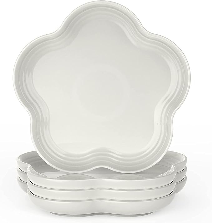 HomeElves Dinner Plates, 10 Inch Salad Plates Set of 4, Dessert Plates Anti-Chip Dinnerware Set, ... | Amazon (US)