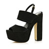 Click for more info about Black chunky platform sandals