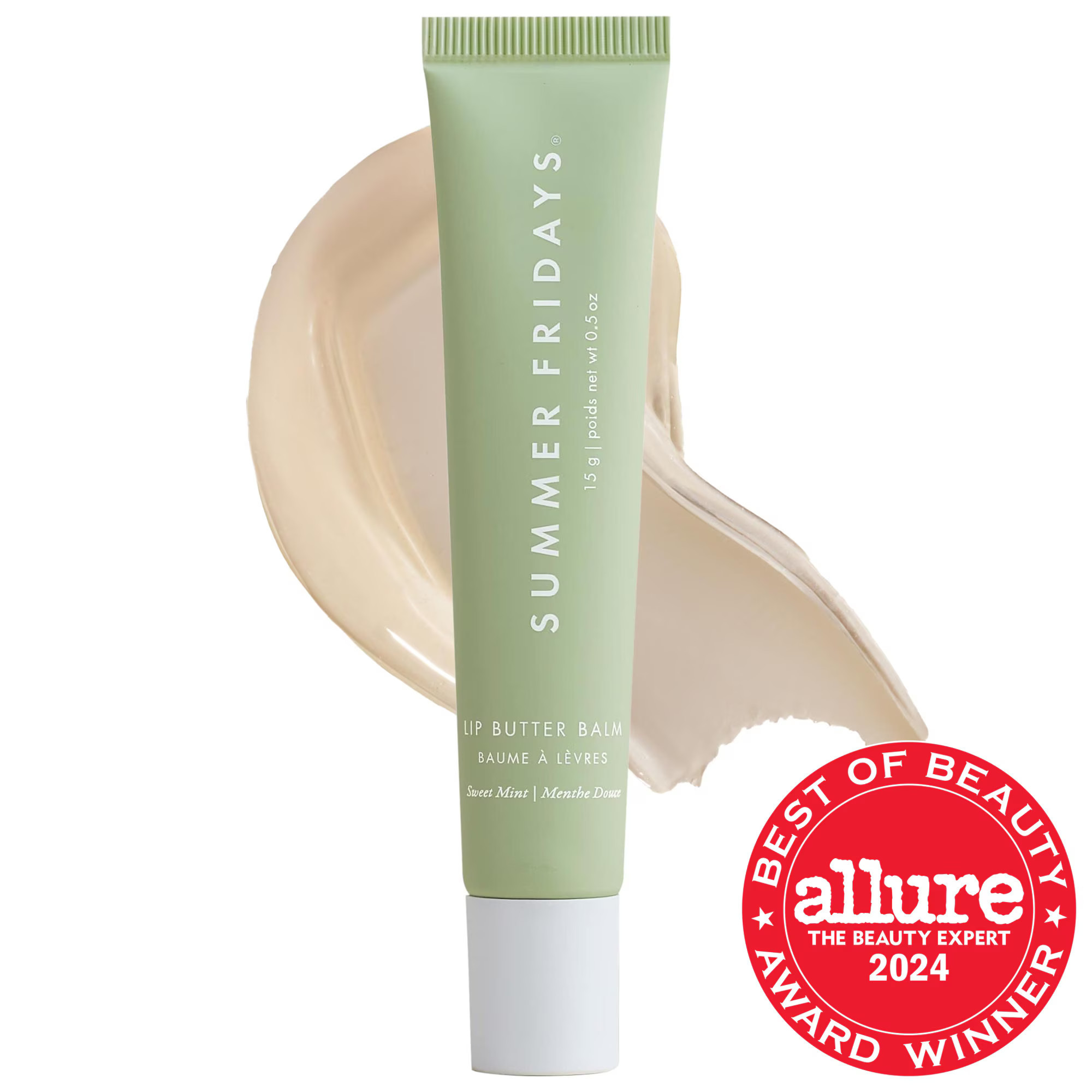 Summer Fridays Lip Butter Balm Treatment for Hydration + Nourishing Shine Sweet Mint - sheer clear 0.5 oz / 15 g | Sephora (US)